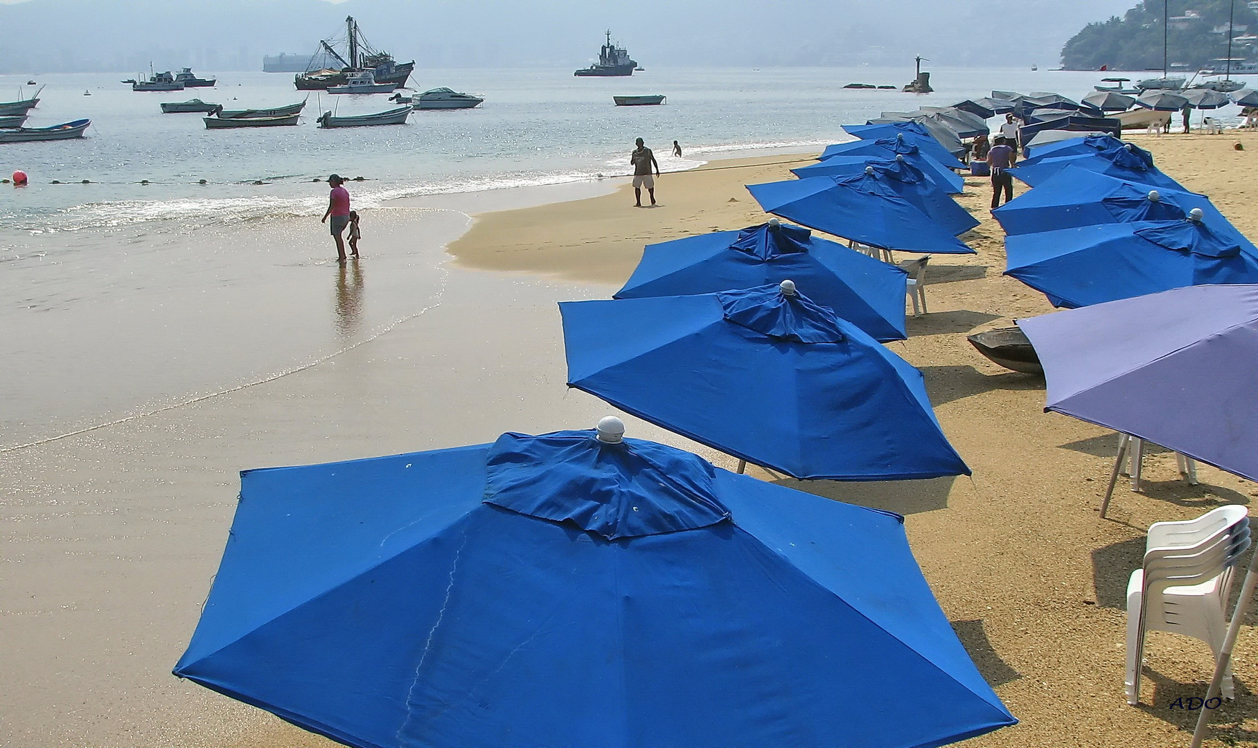 The Blue Umbrellas