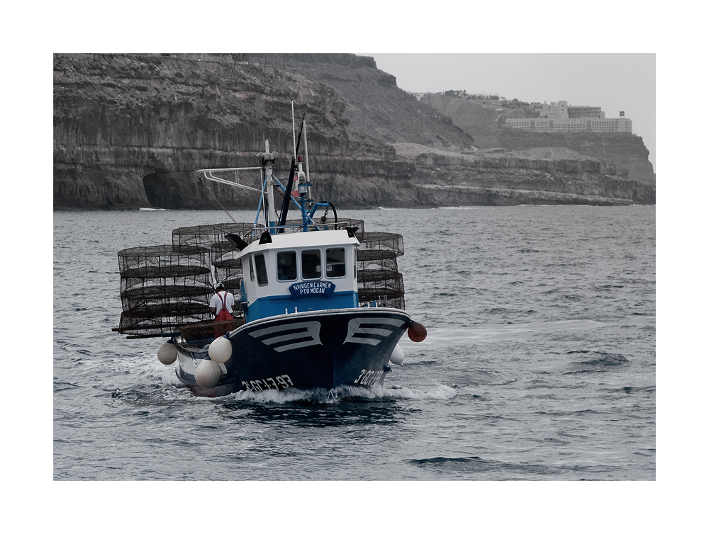 The boat, the man and the sea