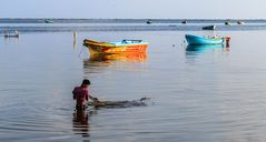 the boats and the lagoon