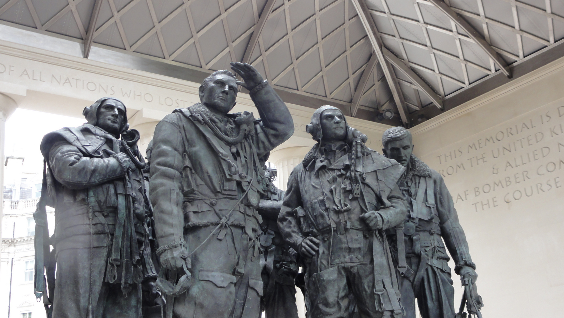 The Bomber Command Memorial in Green Park London