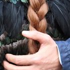 The braid and feathers