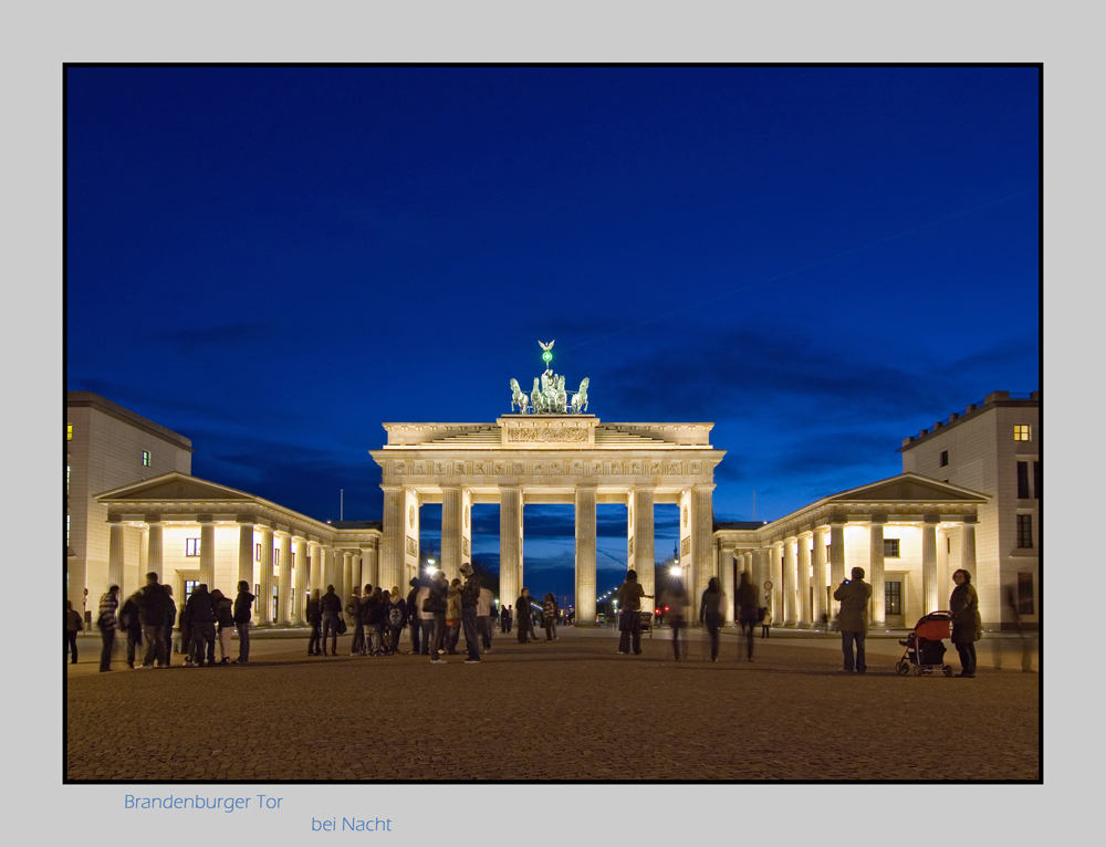 The Brandenburg Gate - during the blue hour 2