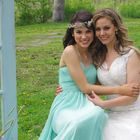 The bride & bridesmaid