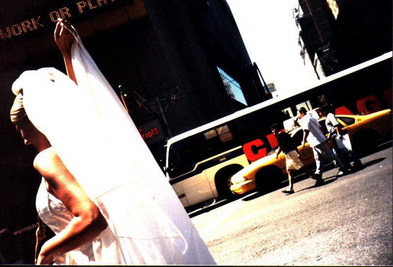 the bride on times square