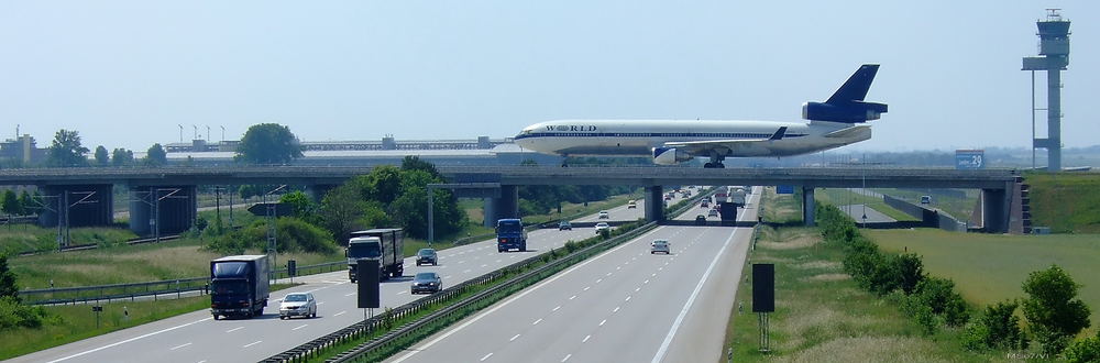 The Bridge and the airliner