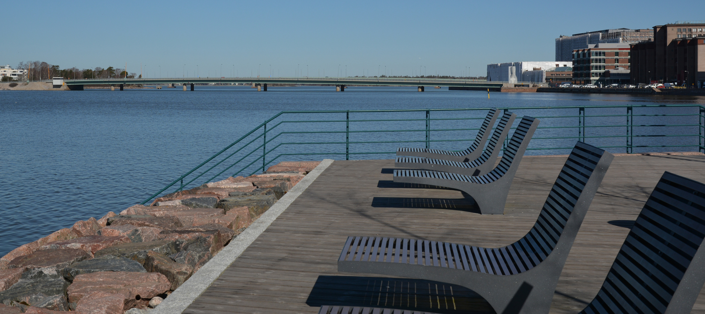 The bridge of Lauttasaari, sight from Jätkäsaari