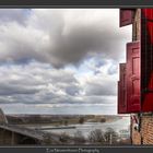 The bridge over the river Waal near Nijmegen