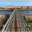 the bridge over the Tughall Burn Beadnell bay