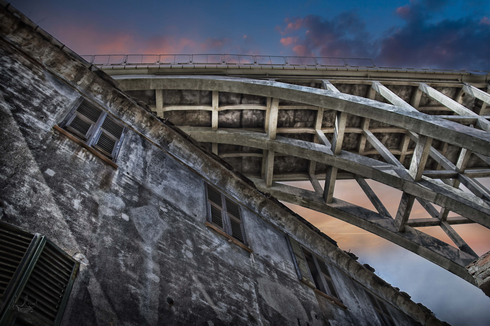 The bridge that collapsed ( Napels Italy)