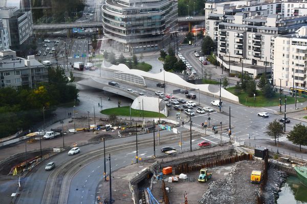 The bridge to Jätkäsaari