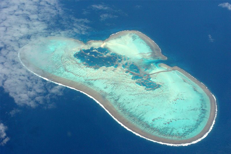 The broken Heart (unknown atoll/south-east of New Caledonia/Pacific)
