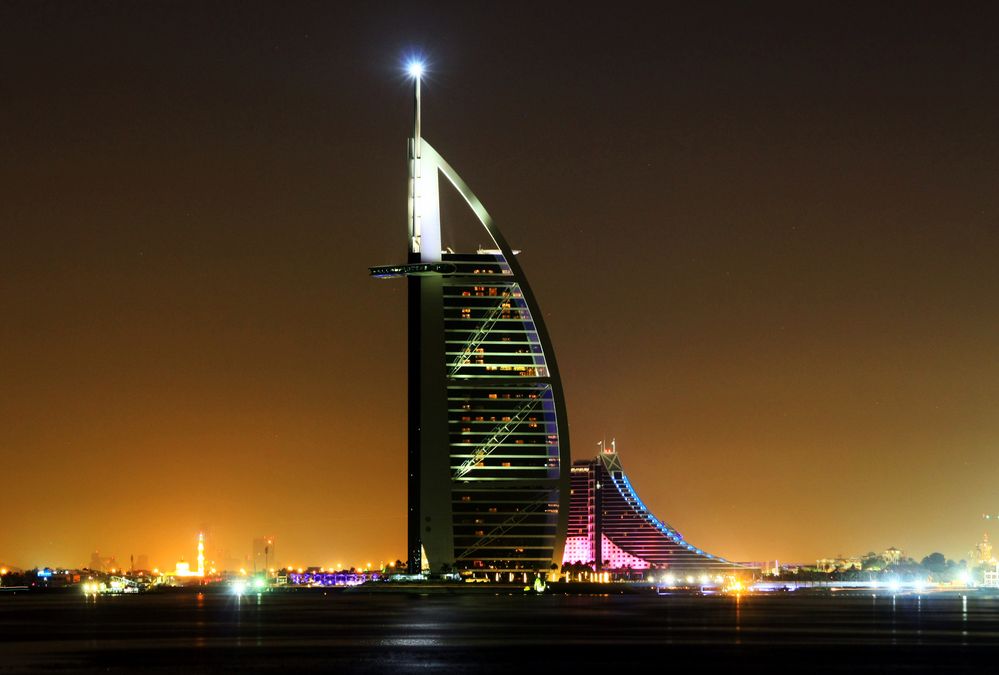 The Burj Al Arab hotel in Dubai