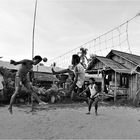 The burmese art of playing football..