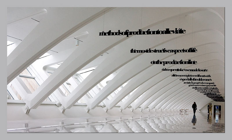 The Calatrava entrance to the Milwaukee Art Museum