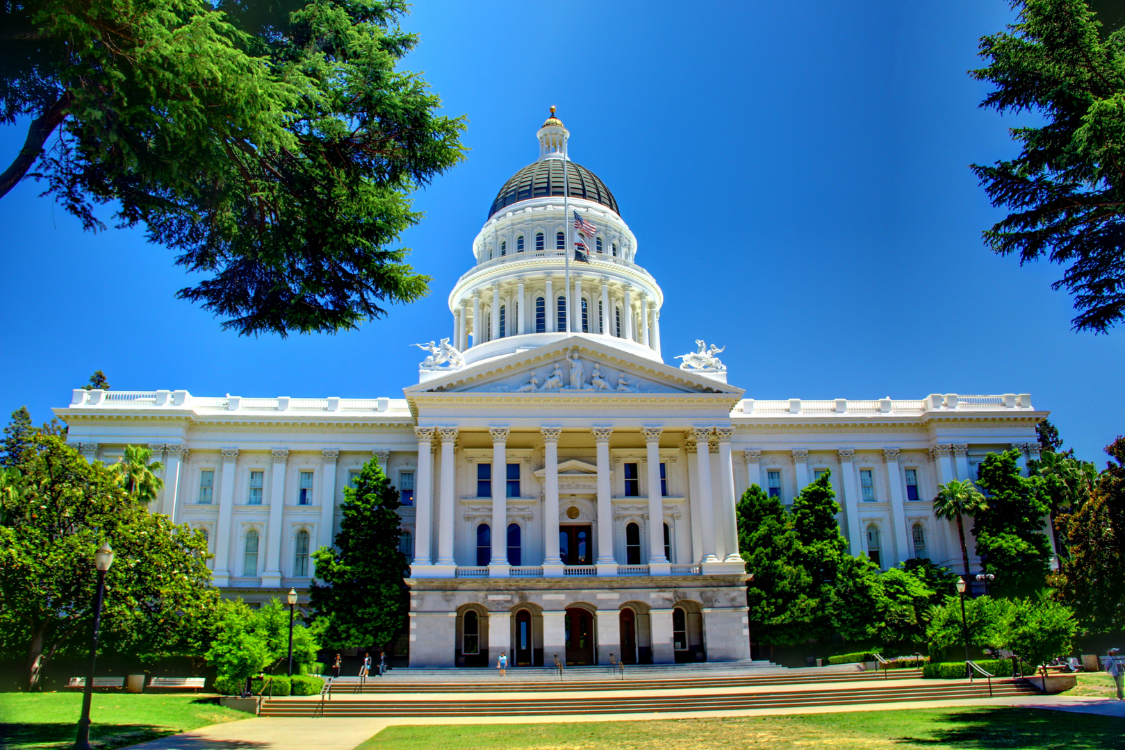 The California State Capitol Building View