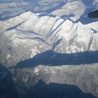 The Canadian Rockies from 37,000 feet