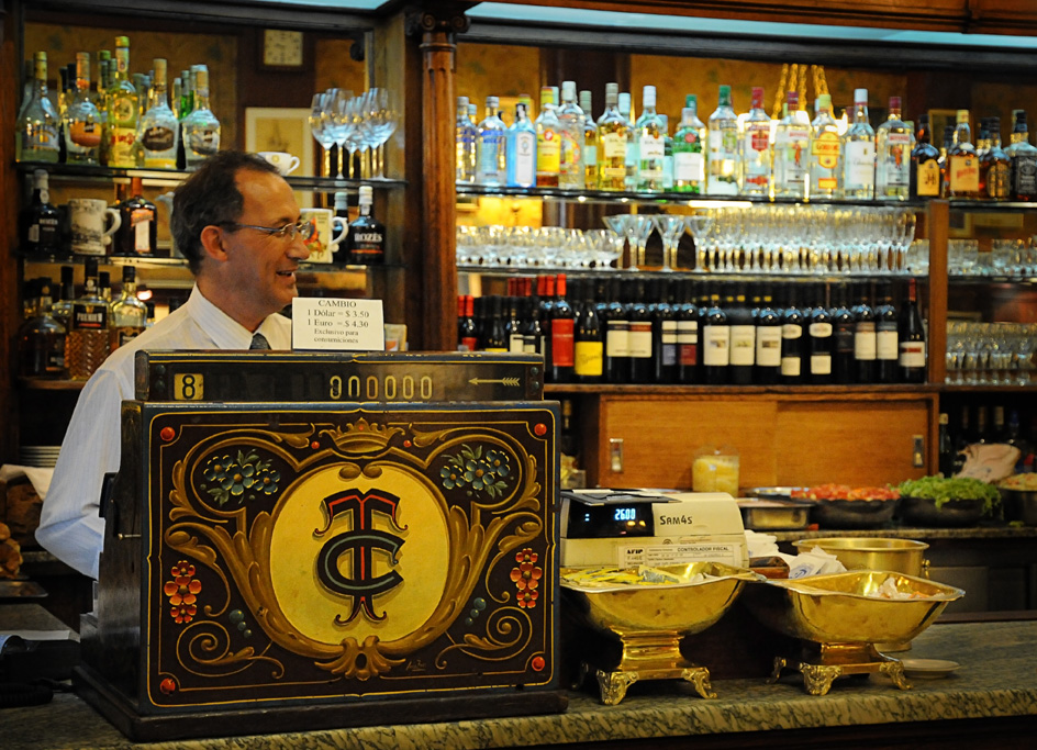 The Cashier - Cafe Tortoni Buenos Aires