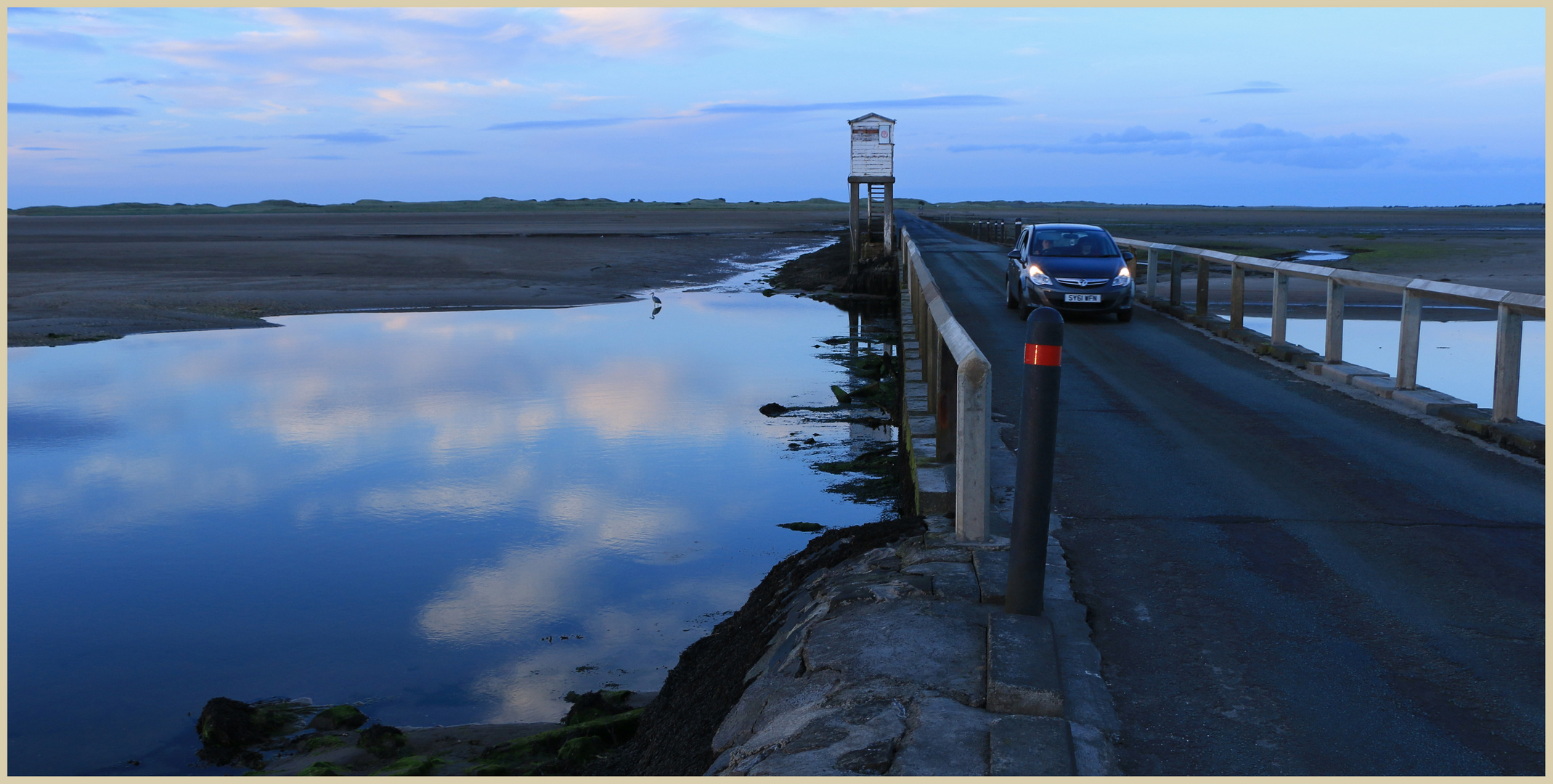 the causeway at dusk