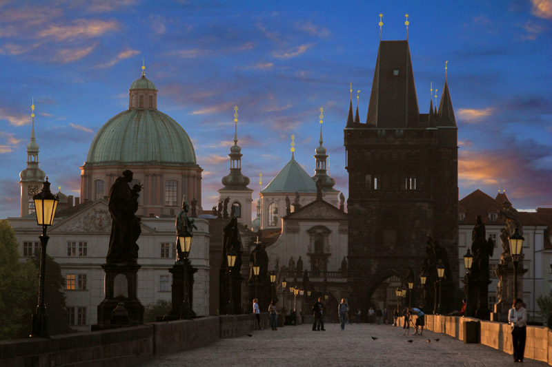 The Charles Bridge in a very Early Morning