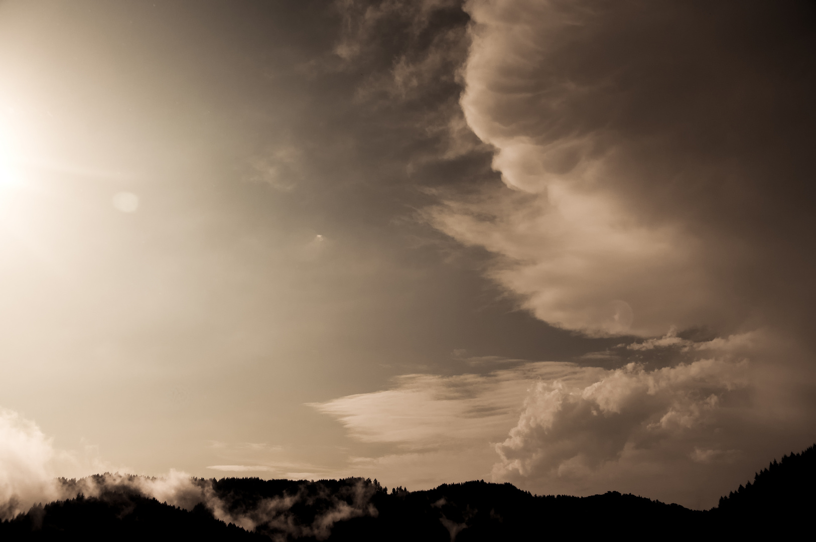 the cherub in the clouds