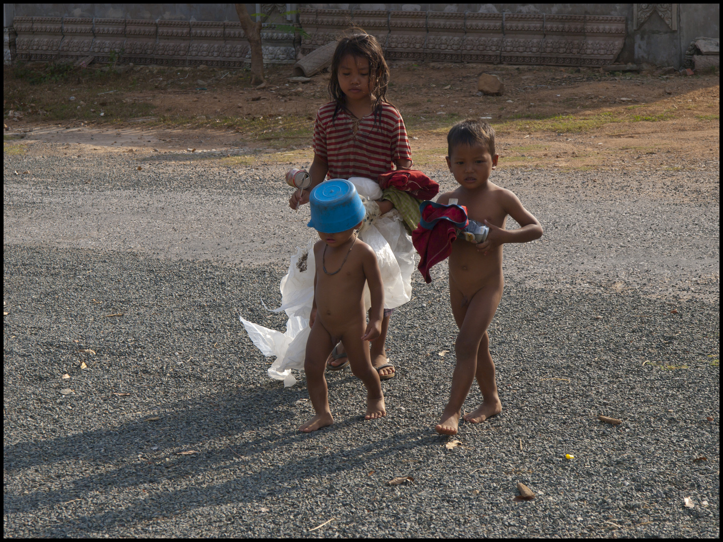 The children in the slums