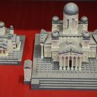 The christian church miniature model has made the Lego bricks