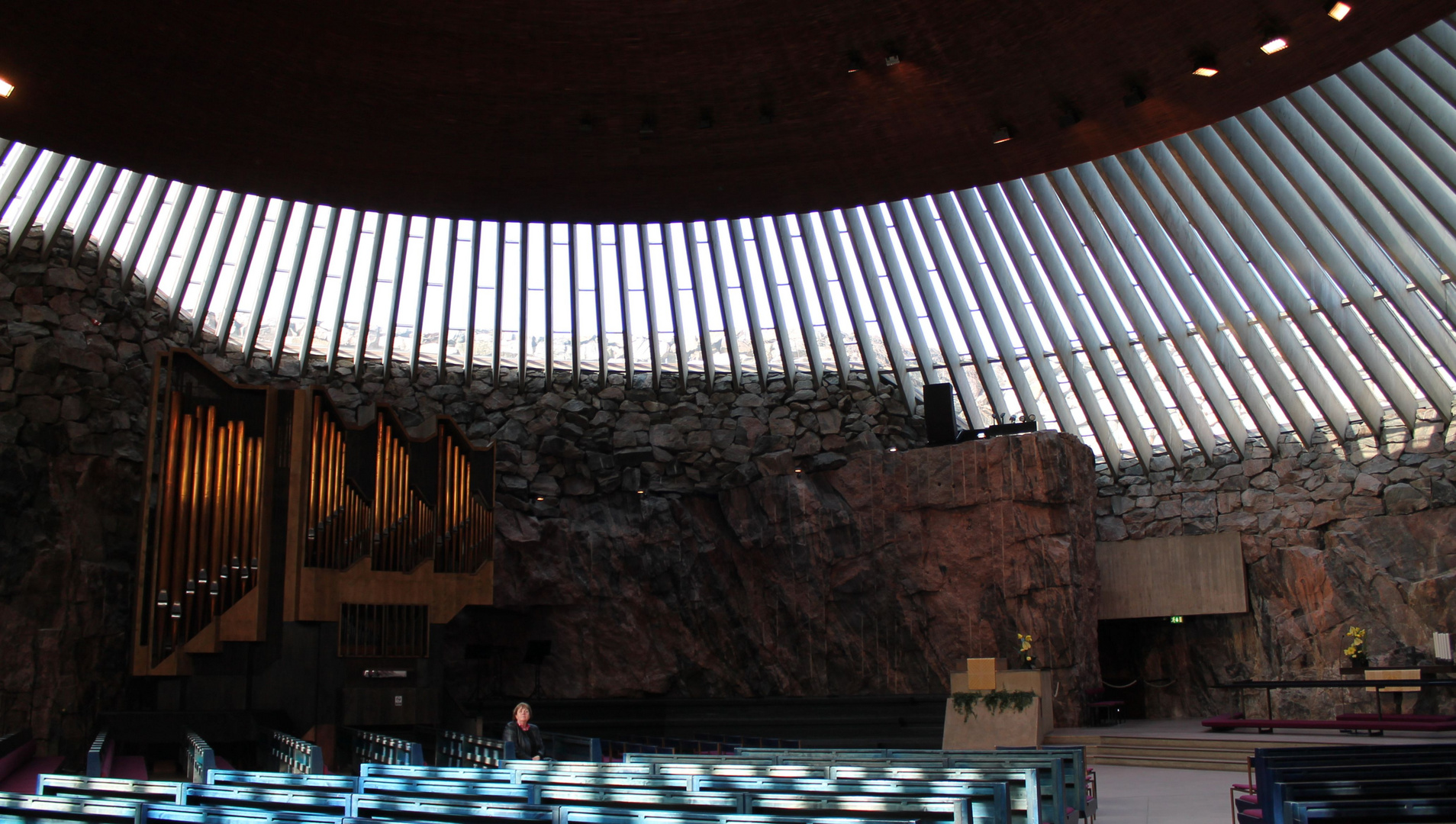 The church of Temppeliaukio, Helsinki