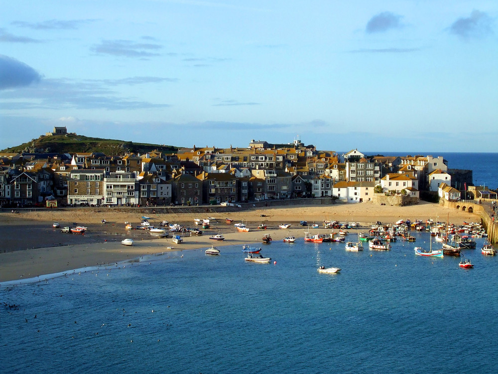 The City of St. Ives on the Cornish Coast