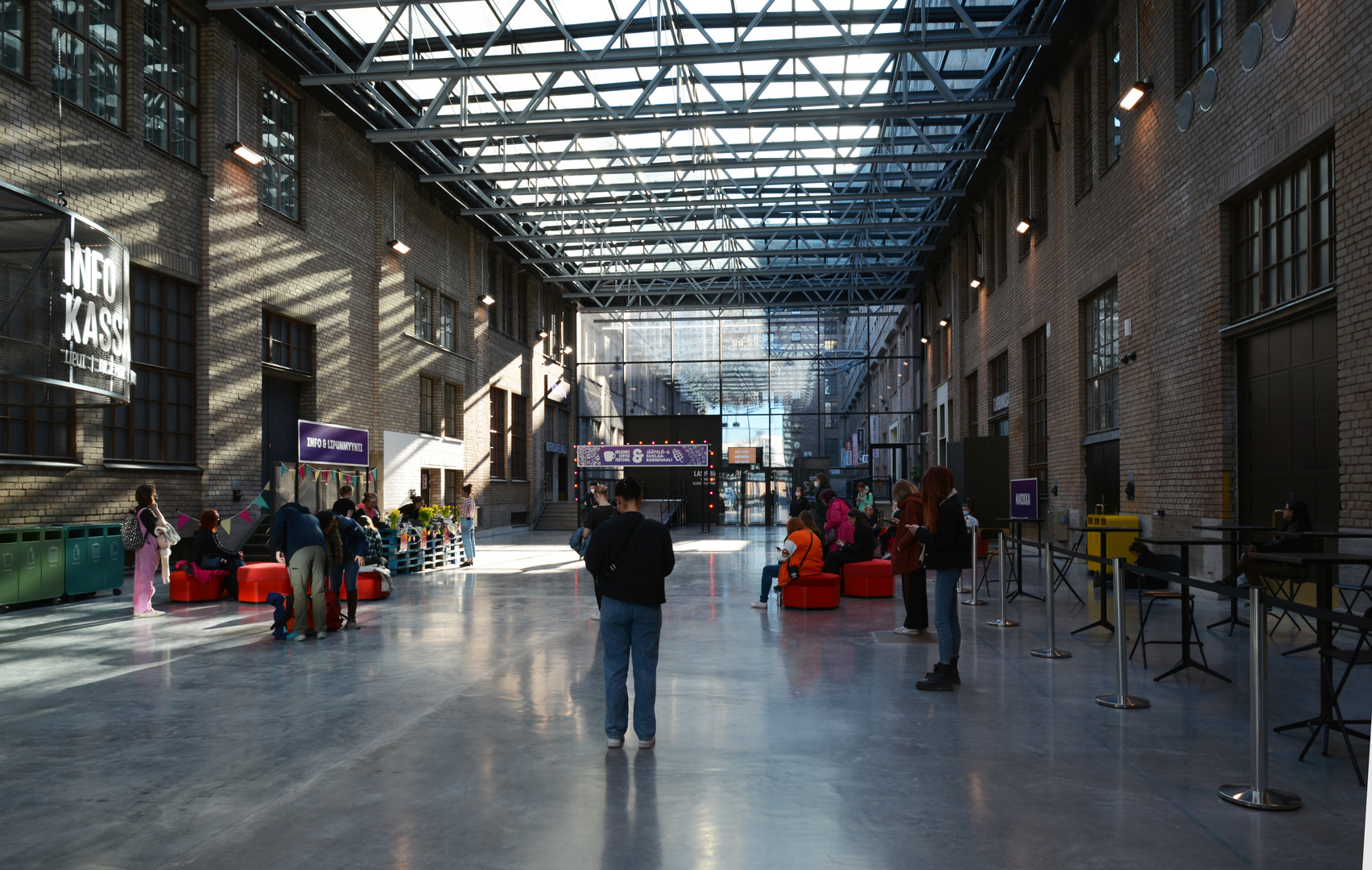 The class yard of on old factory named Kaapelitehdas