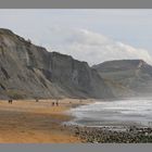 the cliffs at charmouth  towards golden cap