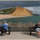 the cliffs at West Bay Dorset