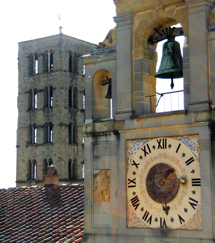 The clock at Piazza Grande