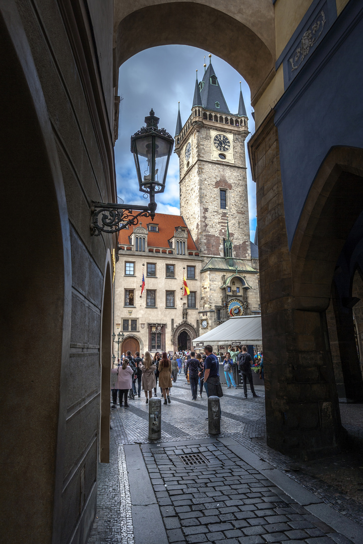 The clock tower of Prague