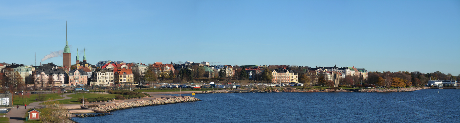 The coast of Kaivopuisto