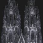 The Cologne Cathedral by night on Friday the 13th of March 2009