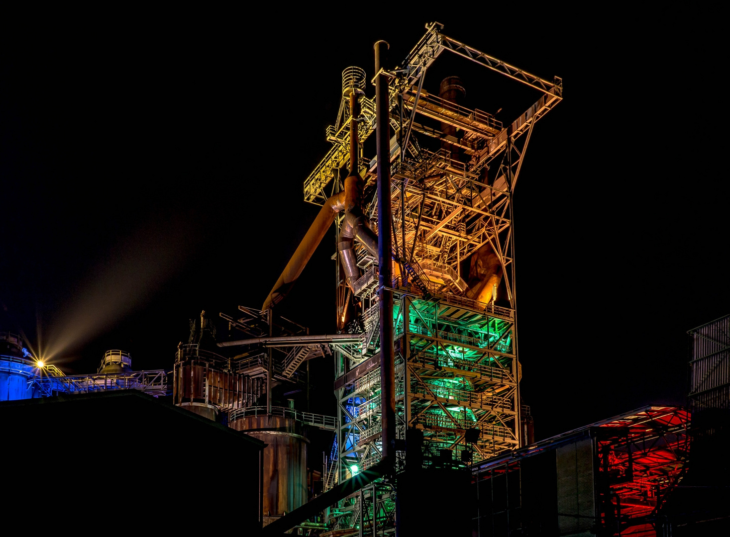 The colors of the blast furnace