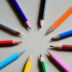 the colour pencils