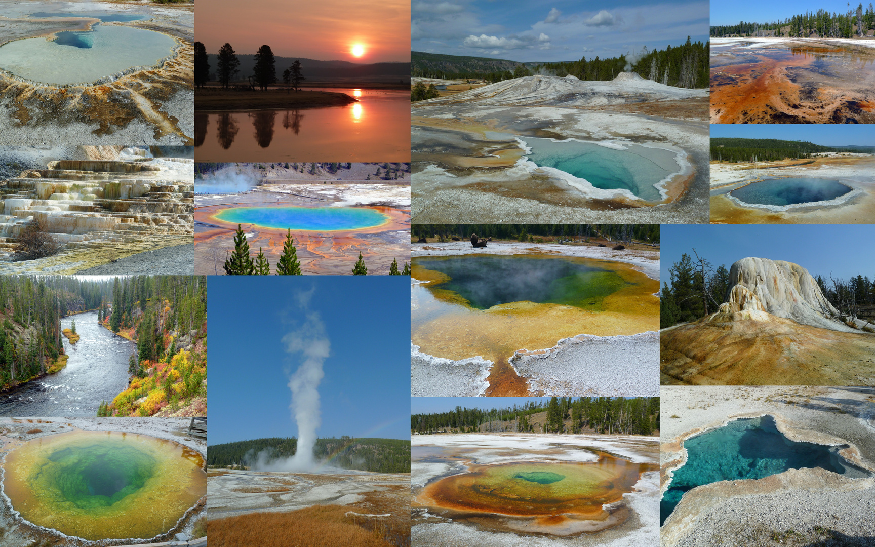 The colours of Yellowstone