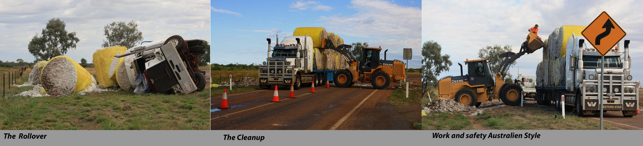 * The cotton Truck  rollover *