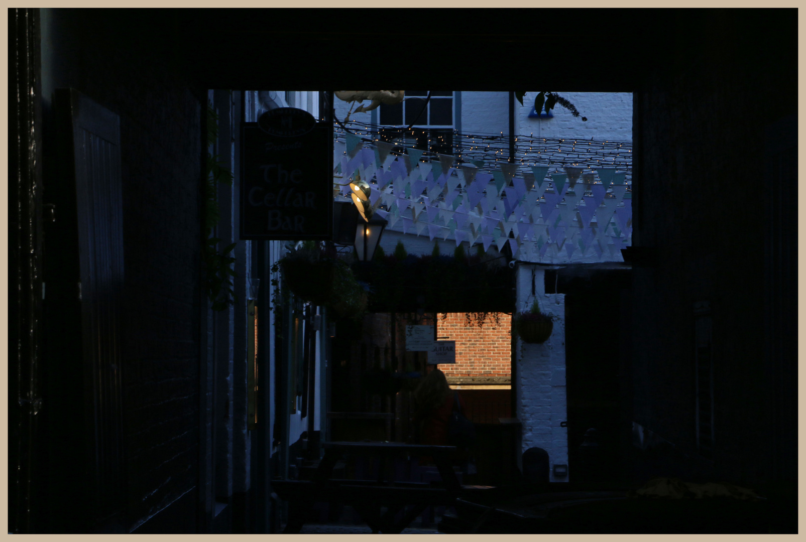 the courtyard of the Old George Inn newcastle