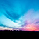 The Dark Forest And The Beautiful Sunset