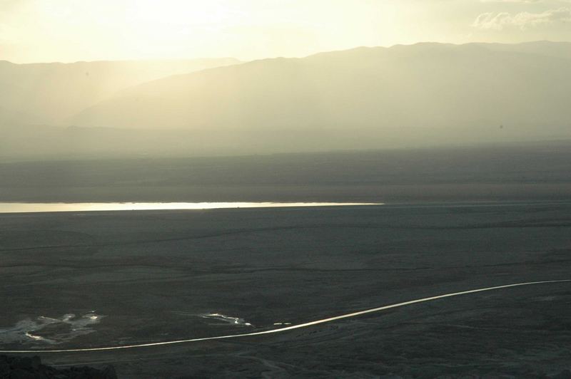 the dead sea right after dawn