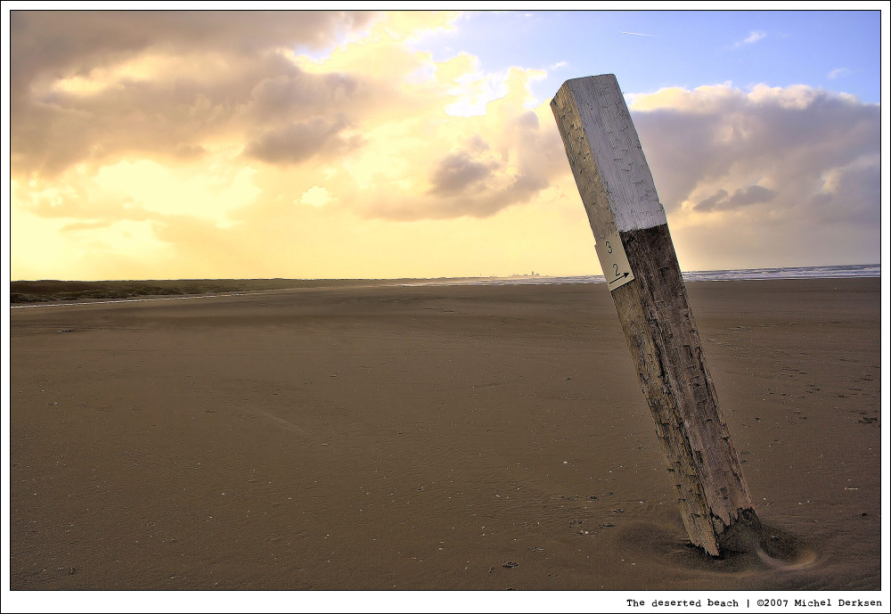 The deserted beach