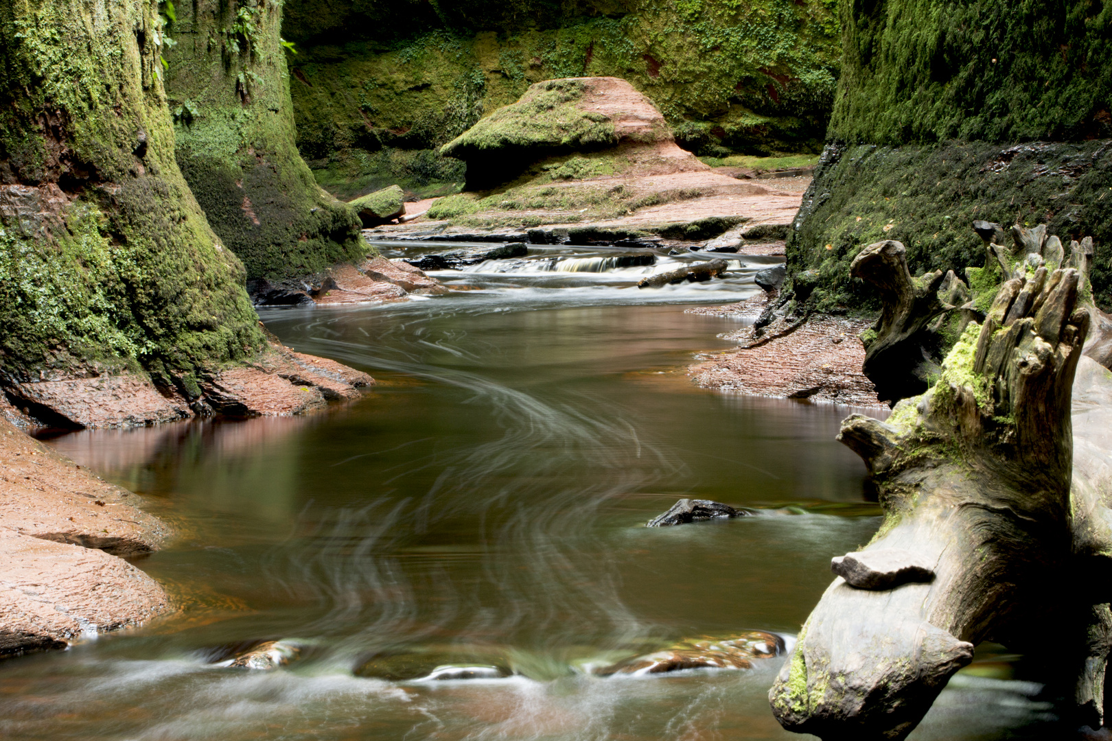 The Devil´s Pulpit, Finnich Glen, Stirling, Schottland     