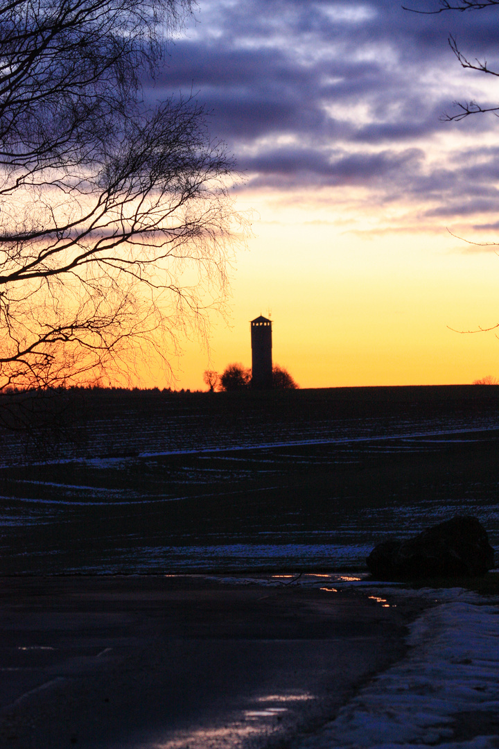 the disappearing lights of a winters day I