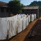 The district hospital - Sheets drying in the sun