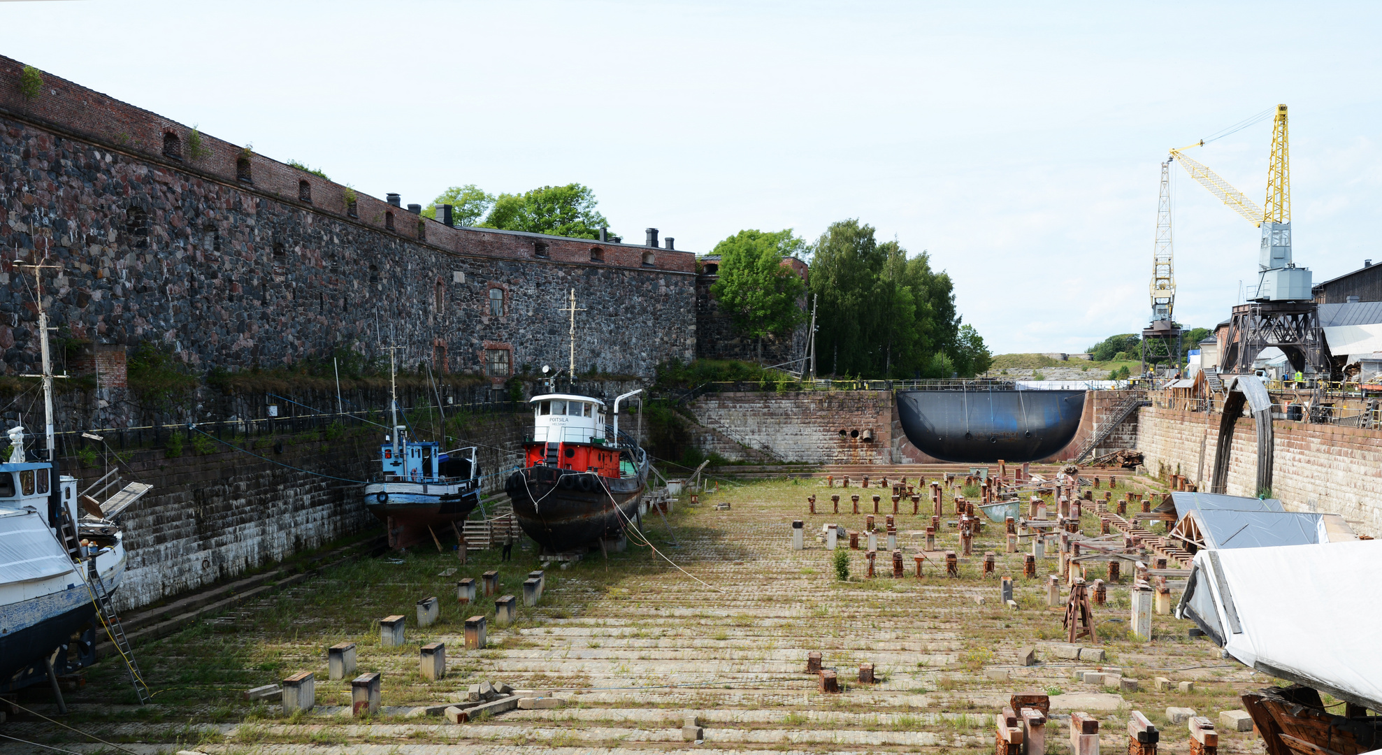 The dock of Suomenlinna