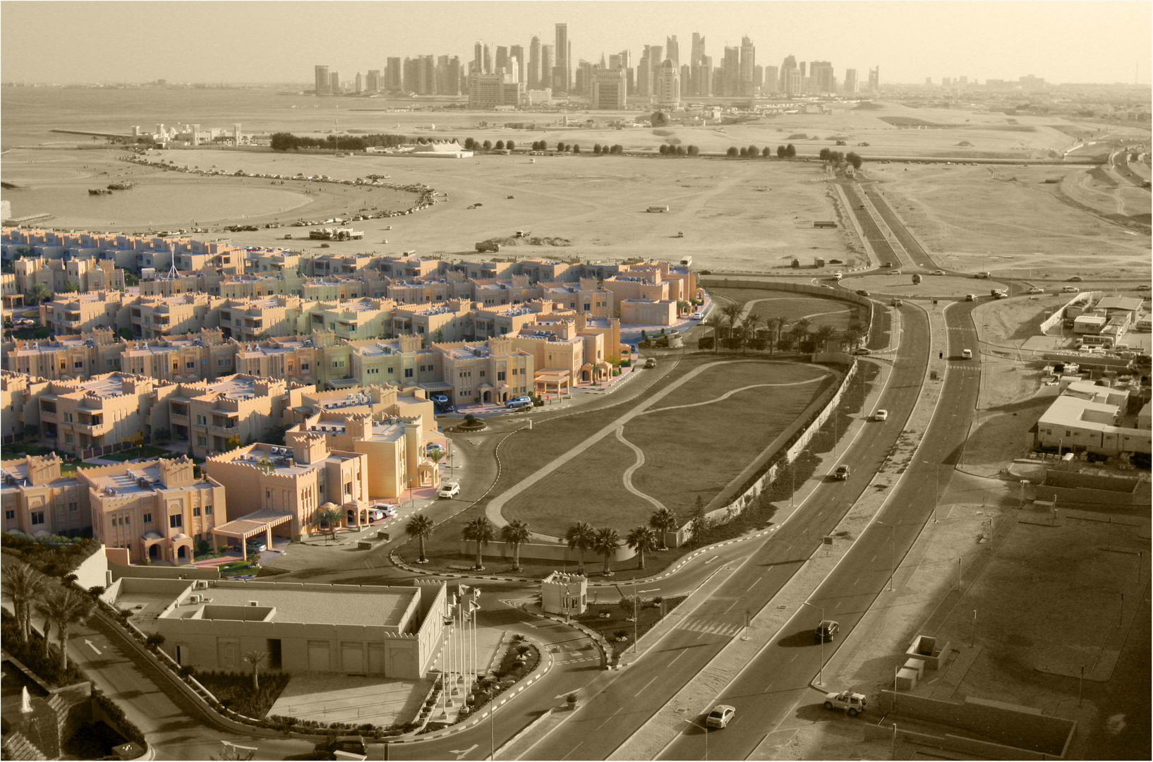 The Doha Skyline ...