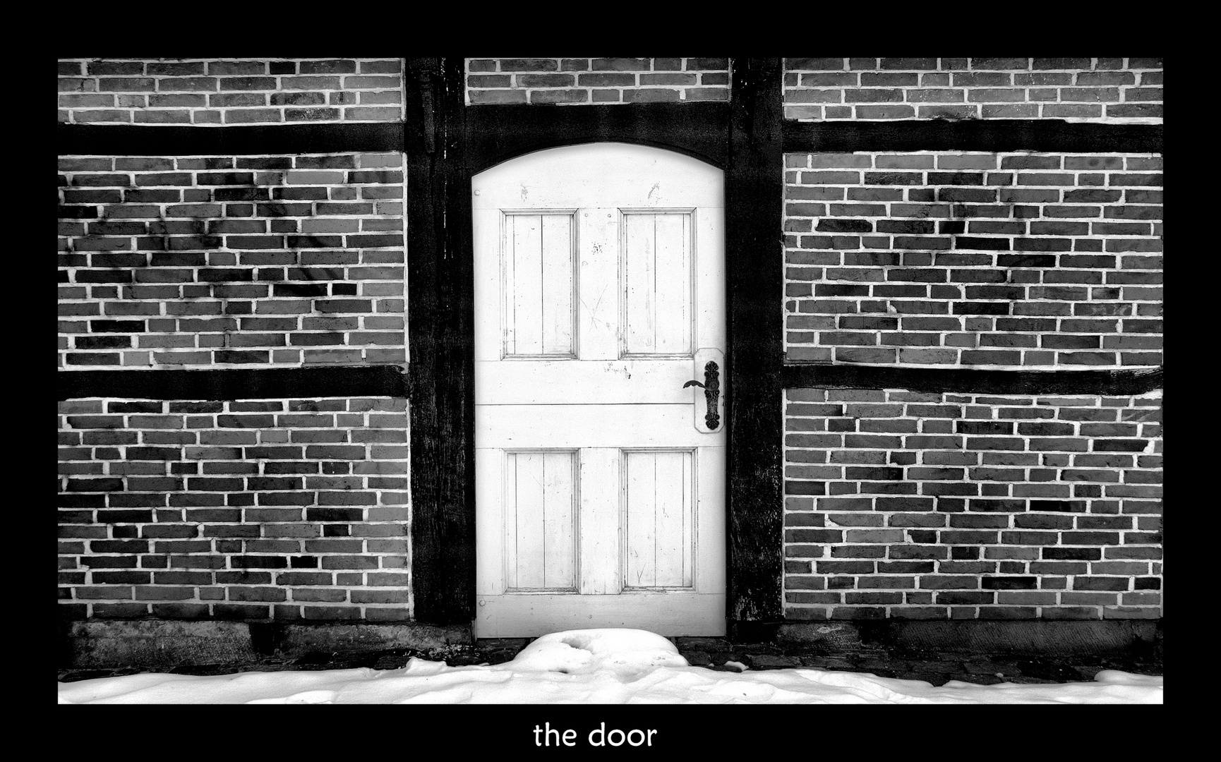 " the door "