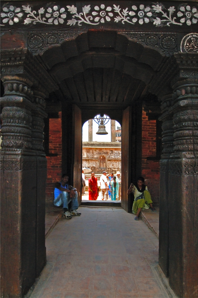 The door into Mani Keshar Chowk in Patan